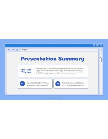 Retro Web Browser business proposal layout