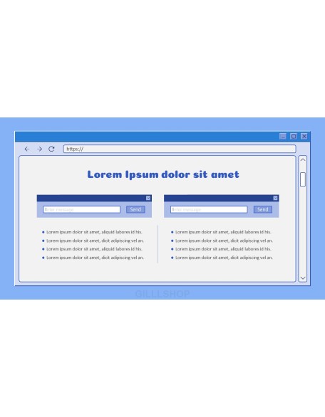 Retro Web Browser business proposal layout