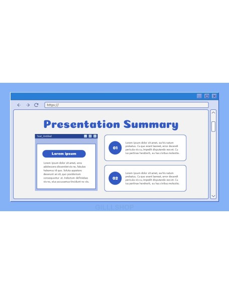 Retro Web Browser business proposal layout
