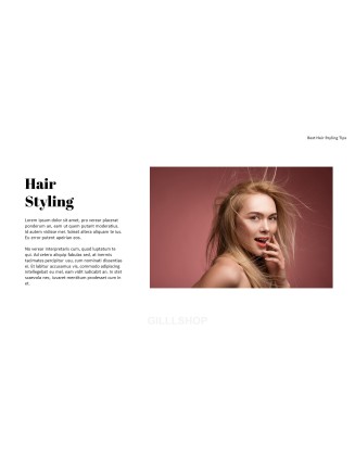 Best Hair Styling Tips PowerPoint Format