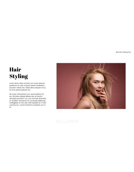 Best Hair Styling Tips PowerPoint Format