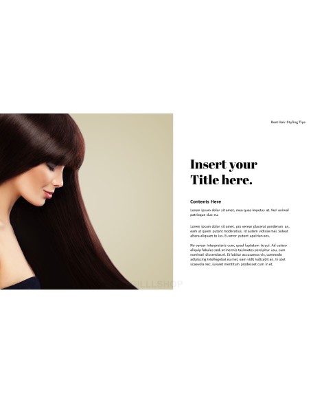 Best Hair Styling Tips PowerPoint Format