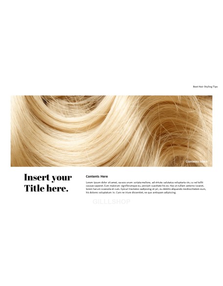 Best Hair Styling Tips PowerPoint Format