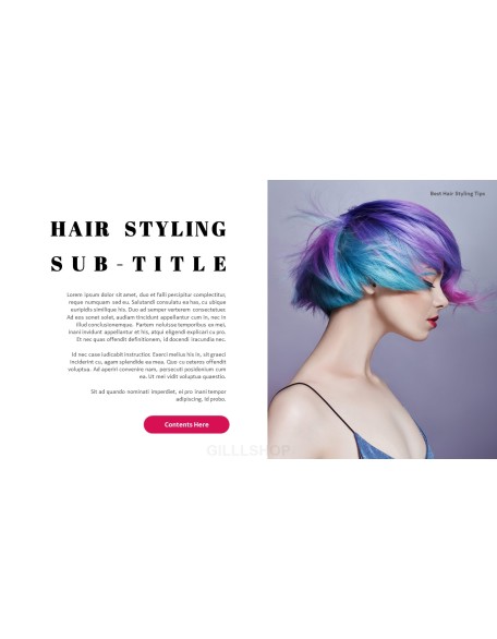 Best Hair Styling Tips PowerPoint Format