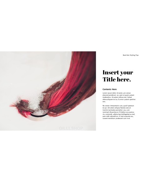 Best Hair Styling Tips PowerPoint Format