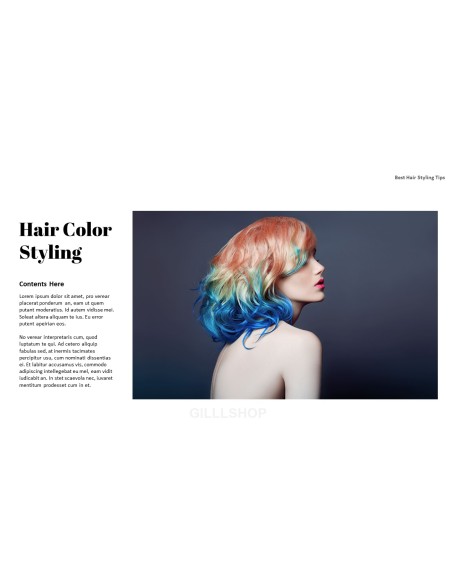 Best Hair Styling Tips PowerPoint Format