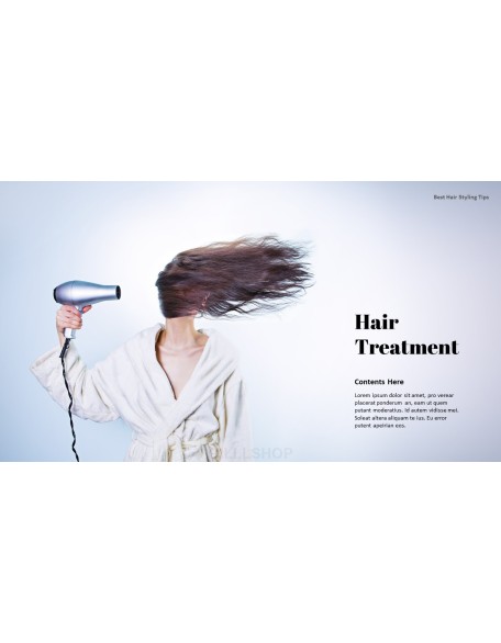 Best Hair Styling Tips PowerPoint Format