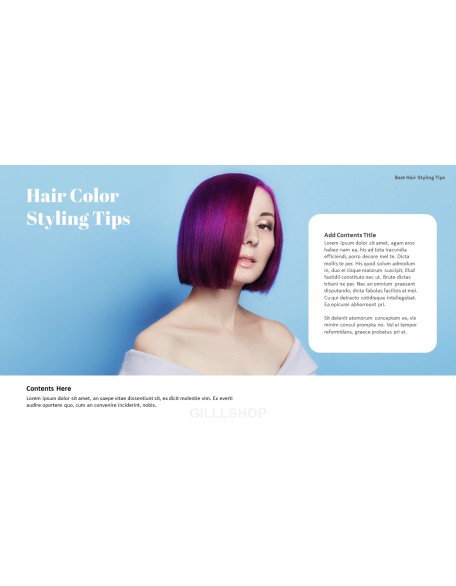 Best Hair Styling Tips PowerPoint Format