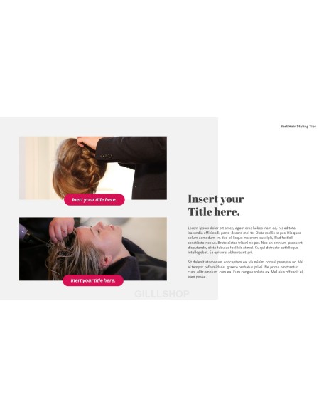 Best Hair Styling Tips PowerPoint Format
