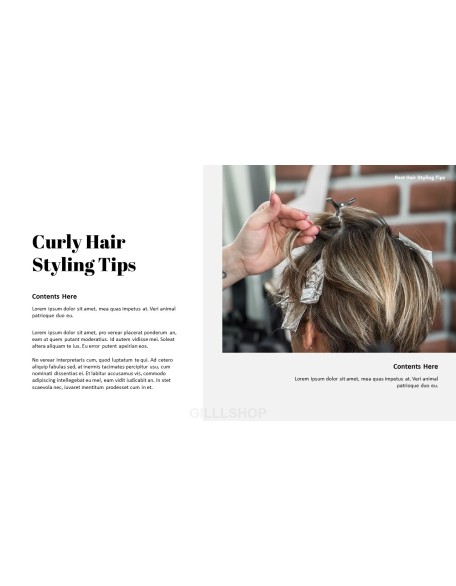 Best Hair Styling Tips PowerPoint Format