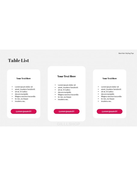 Best Hair Styling Tips PowerPoint Format