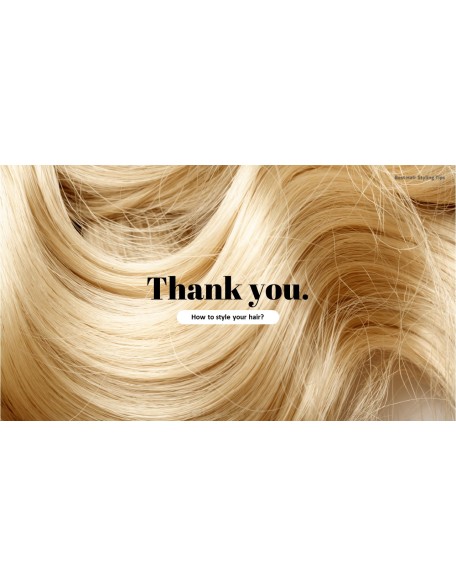 Best Hair Styling Tips PowerPoint Format