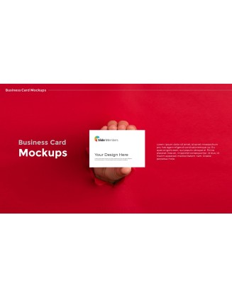 Business Card Mockups Modern PPT Templates