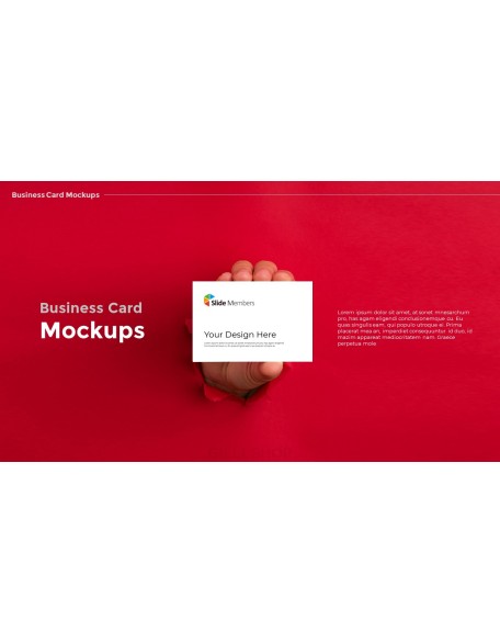 Business Card Mockups Modern PPT Templates