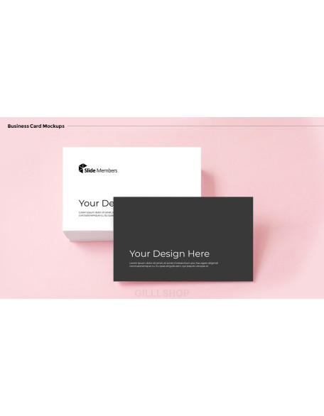 Business Card Mockups Modern PPT Templates
