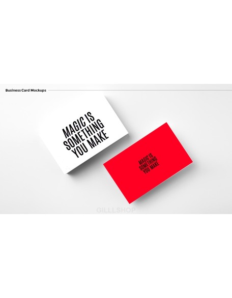 Business Card Mockups Modern PPT Templates