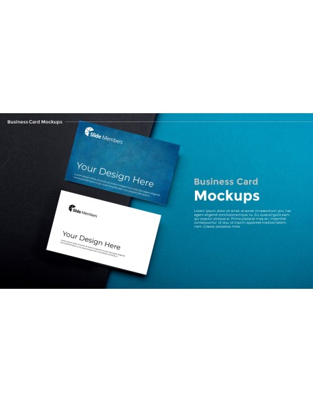 Business Card Mockups Modern PPT Templates