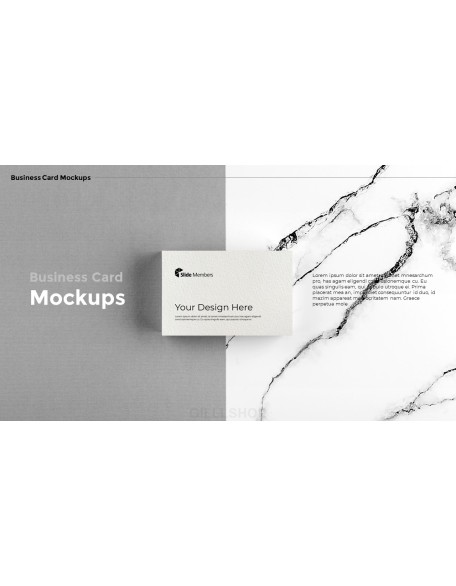 Business Card Mockups Modern PPT Templates