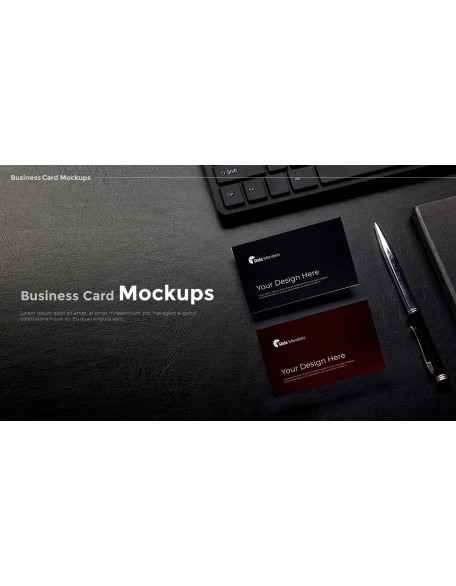 Business Card Mockups Modern PPT Templates