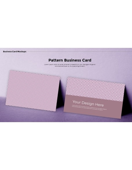 Business Card Mockups Modern PPT Templates