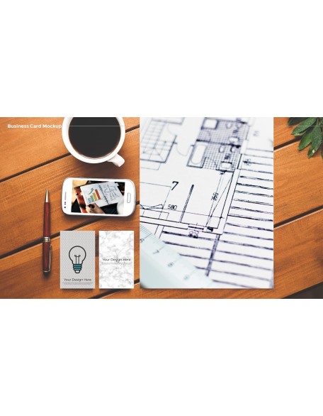 Business Card Mockups Modern PPT Templates