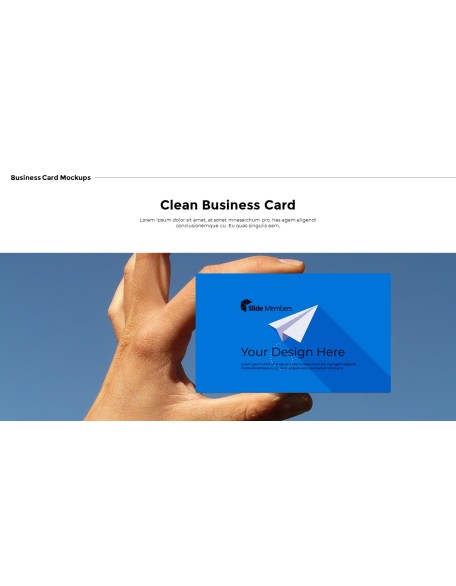 Business Card Mockups Modern PPT Templates