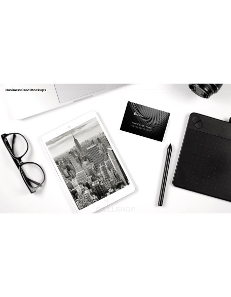 Business Card Mockups Modern PPT Templates