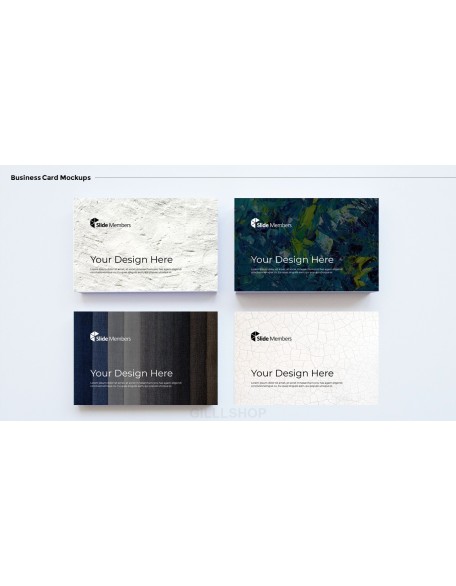Business Card Mockups Modern PPT Templates