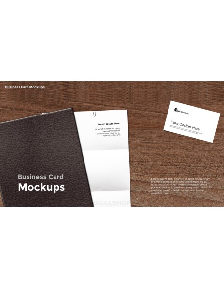 Business Card Mockups Modern PPT Templates