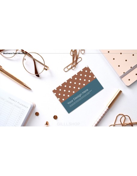 Business Card Mockups Modern PPT Templates