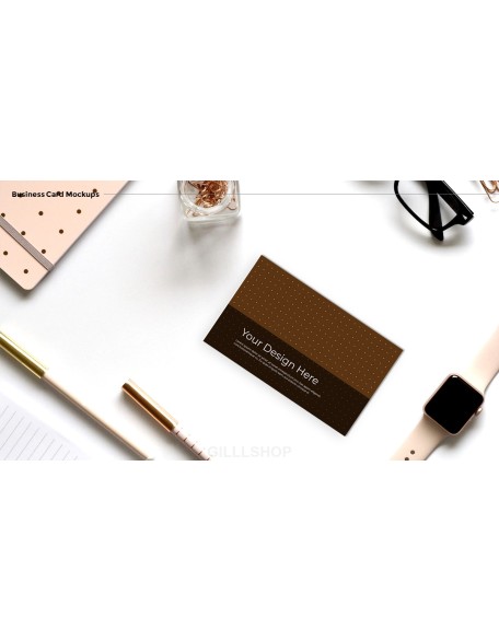 Business Card Mockups Modern PPT Templates
