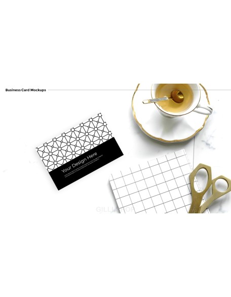 Business Card Mockups Modern PPT Templates