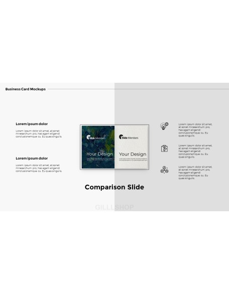 Business Card Mockups Modern PPT Templates