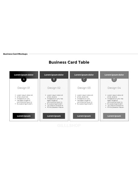 Business Card Mockups Modern PPT Templates