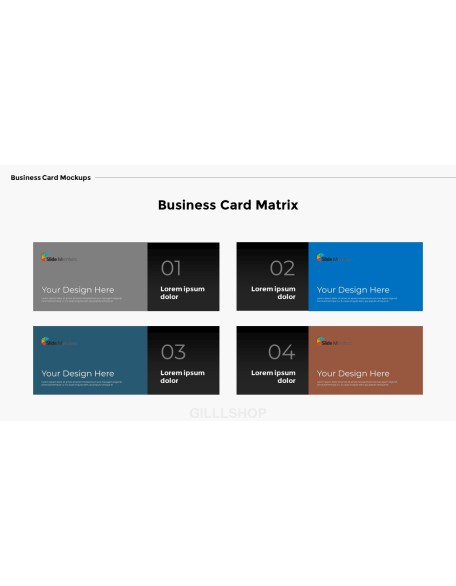 Business Card Mockups Modern PPT Templates