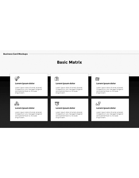 Business Card Mockups Modern PPT Templates