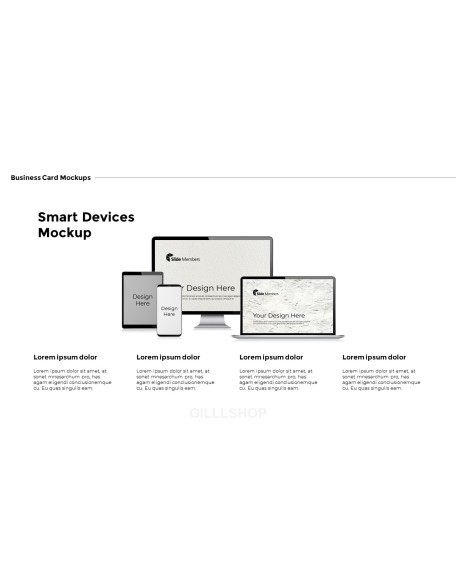 Business Card Mockups Modern PPT Templates