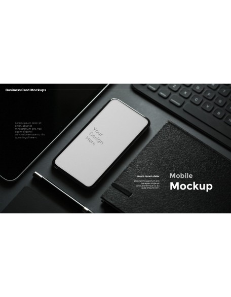 Business Card Mockups Modern PPT Templates
