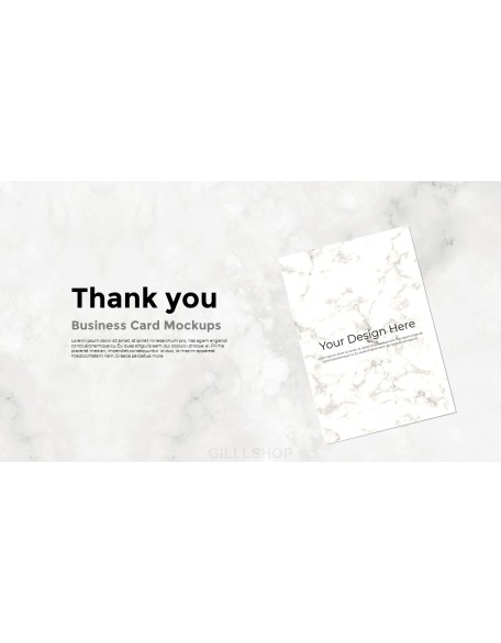 Business Card Mockups Modern PPT Templates