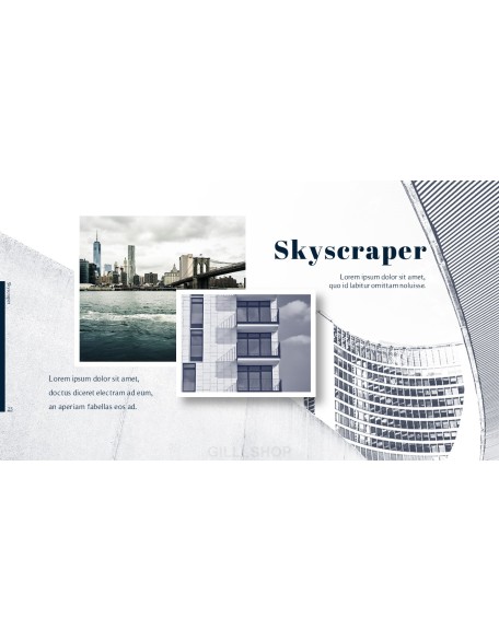 Beautiful City Skyscraper PowerPoint Proposal