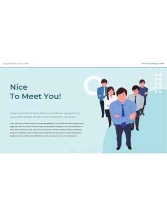 Recruitment of College Student Supporters presentation slide design