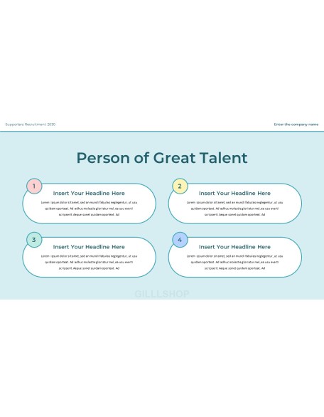 Recruitment of College Student Supporters presentation slide design