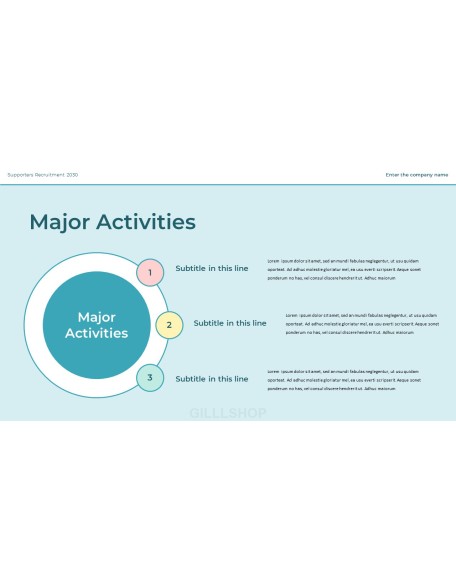Recruitment of College Student Supporters presentation slide design