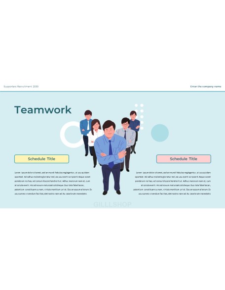 Recruitment of College Student Supporters presentation slide design