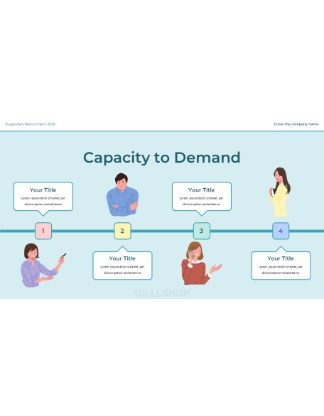 Recruitment of College Student Supporters presentation slide design
