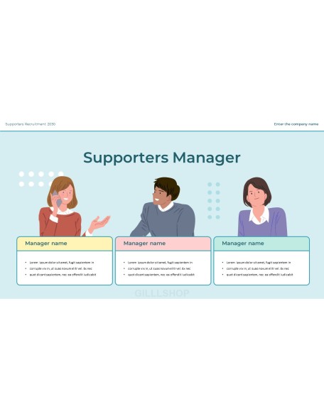 Recruitment of College Student Supporters presentation slide design