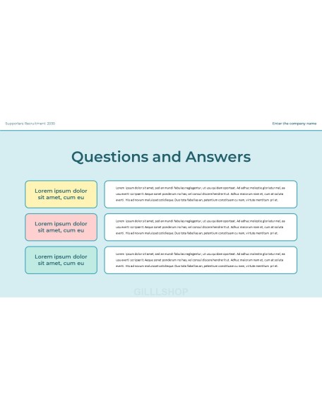 Recruitment of College Student Supporters presentation slide design