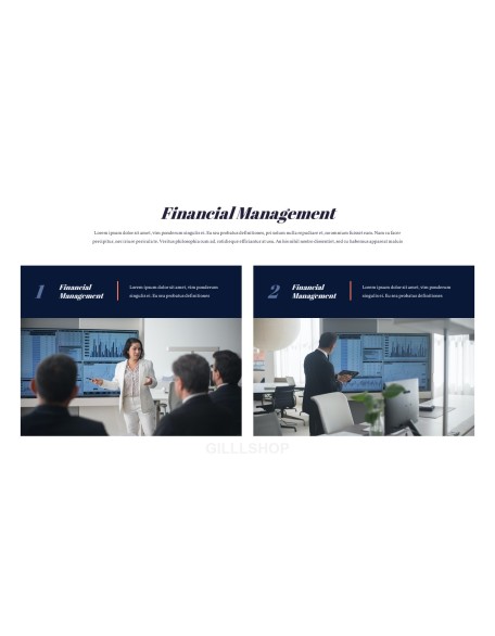 Financial management design ppt template