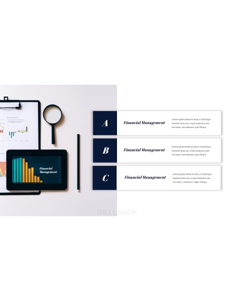 Financial management design ppt template