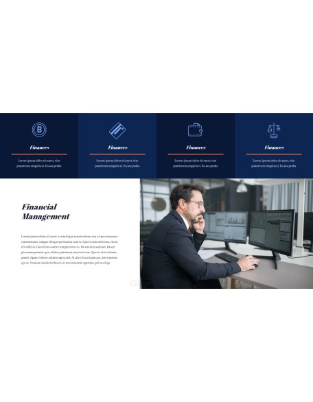 Financial management design ppt template